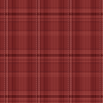 Hearth & Home 3620-88 Red Printed Plaid by Janet Rae Nesbitt for Henry Glass Fabrics, Image