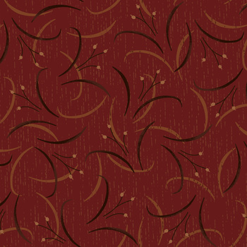 Hearth & Home 3614-88 Red Lily Swirl by Janet Rae Nesbitt for Henry Glass Fabrics, Image
