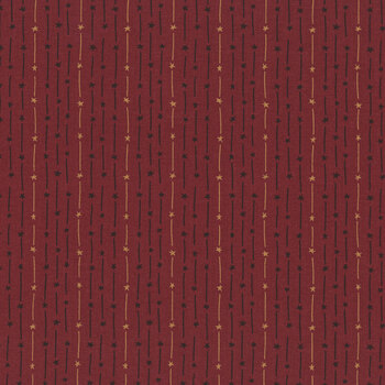 Hearth & Home 3611-89 Red Star Stripe by Janet Rae Nesbitt for Henry Glass Fabrics