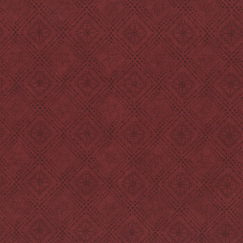 Hearth & Home 3613-88 Red Log Cabin Dot by Janet Rae Nesbitt for Henry Glass Fabrics