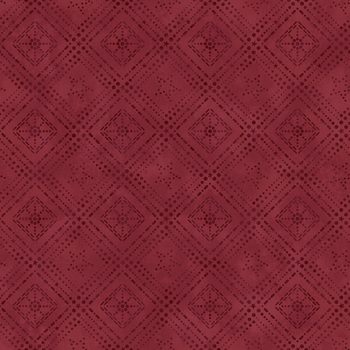 Hearth & Home 3613-88 Red Log Cabin Dot by Janet Rae Nesbitt for Henry Glass Fabrics, Image