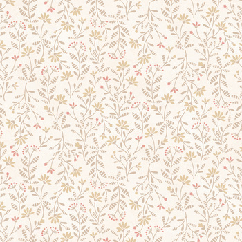 Hearth & Home 3623-22 Cream Pink Calico by Janet Rae Nesbitt for Henry Glass Fabrics, Image