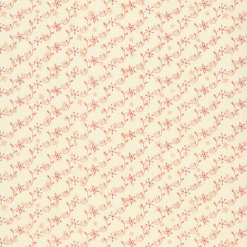 Hearth & Home 3617-44 Cream Lily Star by Janet Rae Nesbitt for Henry Glass Fabrics