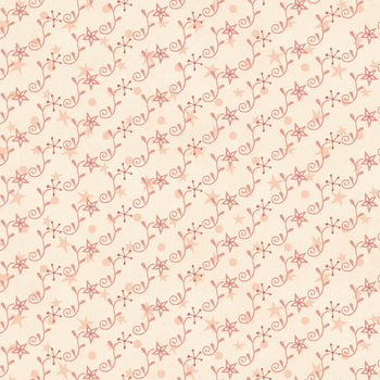 Hearth & Home 3617-44 Cream Lily Star by Janet Rae Nesbitt for Henry Glass Fabrics, Image