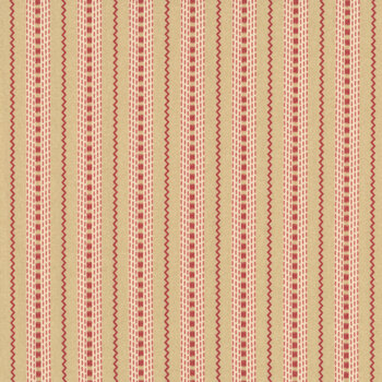 Hearth & Home 3621-44 Tan Printed Ticking by Janet Rae Nesbitt for Henry Glass Fabrics
