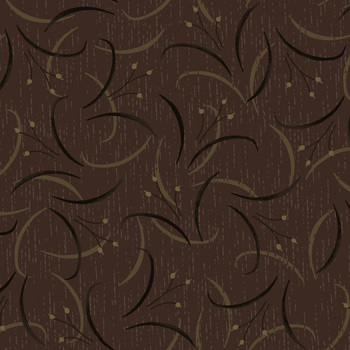 Hearth & Home 3614-38 Brown Lily Swirl by Janet Rae Nesbitt for Henry Glass Fabrics, Image
