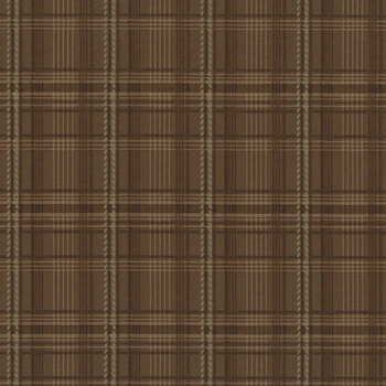 Hearth & Home 3620-38 Brown Printed Plaid by Janet Rae Nesbitt for Henry Glass Fabrics