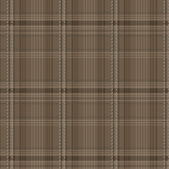 Hearth & Home 3620-38 Brown Printed Plaid by Janet Rae Nesbitt for Henry Glass Fabrics, Image