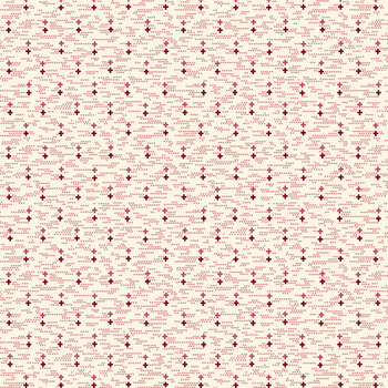 Seasonal Shirtings 2566-02 Pink Geometric Ditsy by Stacy West for Henry Glass Fabrics, Image