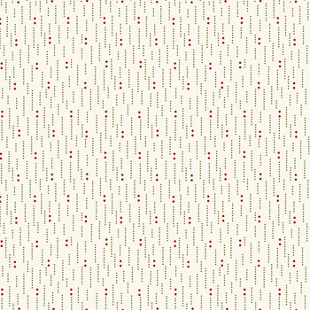 Seasonal Shirtings 2570-86 Green/Red Dotted Lines by Stacy West for Henry Glass Fabrics, Image