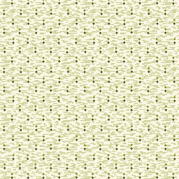 Seasonal Shirtings 2566-06 Green Geometric Ditsy by Stacy West for Henry Glass Fabrics, Image