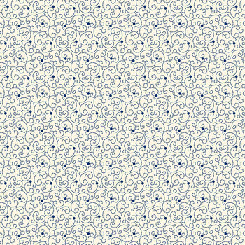 Seasonal Shirtings 2568-07 Blue Swirly Dot by Stacy West for Henry Glass Fabrics, Image