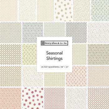 Seasonal Shirtings  25 FQ Set by Stacy West for Henry Glass Fabrics, Image