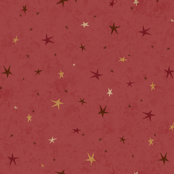 Seeing Stars 3556-86 Rose by Janet Rae Nesbitt for Henry Glass Fabrics, Image