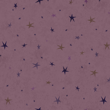 Seeing Stars 3556-55 Purple by Janet Rae Nesbitt for Henry Glass Fabrics, Image