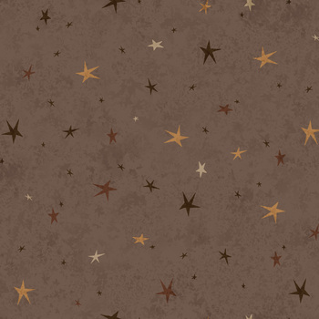 Seeing Stars 3556-38 Brown by Janet Rae Nesbitt for Henry Glass Fabrics, Image