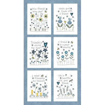 Friendship Garden 3633P-77 Friendship Panel by Gail Pan for Henry Glass Fabrics, Image
