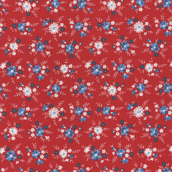 Front Porch Charm 4699-88 Red Flowers by Satin Moon Designs for Blank Quilting Corporation, Image