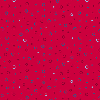 Front Porch Charm 4698-88 Red Dots by Satin Moon Designs for Blank Quilting Corporation, Image