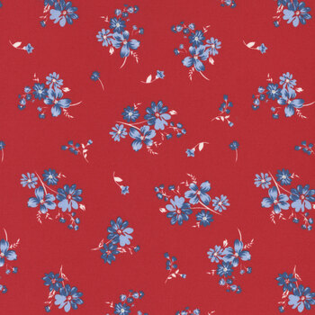 Front Porch Charm 4697-88 Red Tossed Flowers by Satin Moon Designs for Blank Quilting Corporation, Image