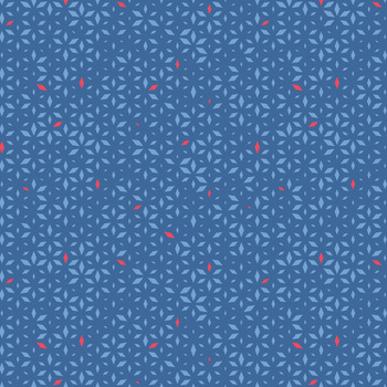 Front Porch Charm 4700-75 Blue Geometric by Satin Moon Designs for Blank Quilting Corporation, Image