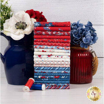 Front Porch Charm  Fat Quarter Bundle Satin Moon Designs for Blank Quilting Corporation