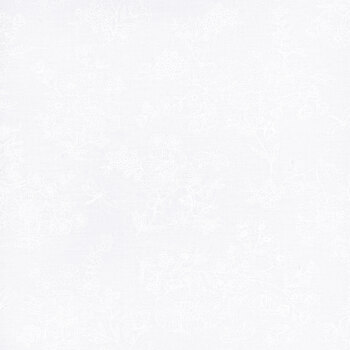 Best of Cream & Sugar 8933-01W White on White Delicate Floral by Studio E Fabrics, Image