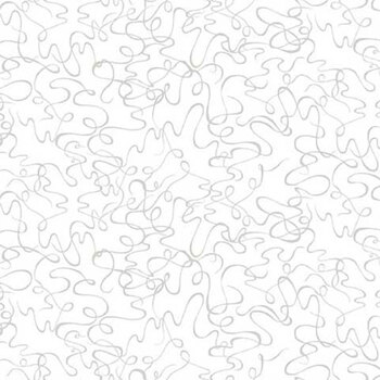 Best of Cream & Sugar 8927-01W White on White Scribbles by Studio E Fabrics, Image