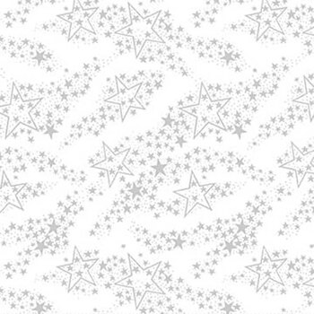Best of Cream & Sugar 8938-01W White on White Milky Way by Studio E Fabrics, Image