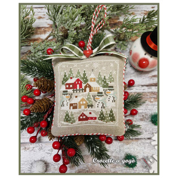 Tiny Village Cross Stitch Pattern, Image
