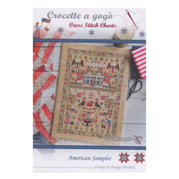 American Sampler Cross Stitch Pattern, Image