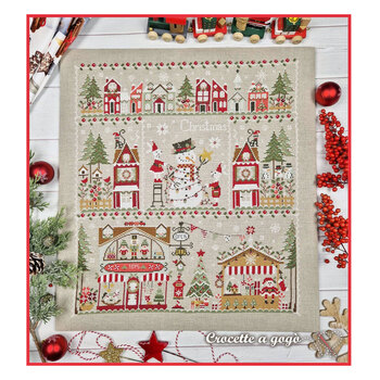 Christmas in the City Cross Stitch Pattern, Image