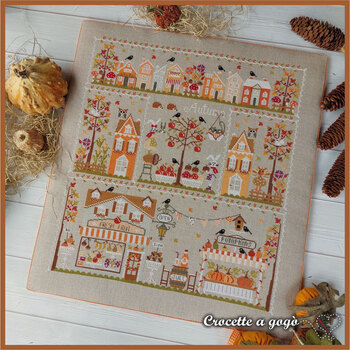 Autumn in the City Cross Stitch Pattern, Image