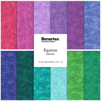 Equinox  12 FQ Set - Electric by Painted Sky Studio for Benartex, Image