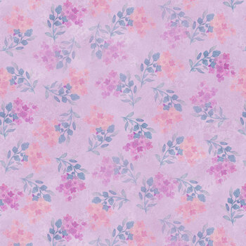 Fleur de Rose Y4763-26 Light Purple Flower Stamps by Sue Zipkin for Clothworks, Image