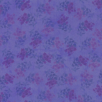 Fleur de Rose Y4763-27 Purple Flower Stamps by Sue Zipkin for Clothworks