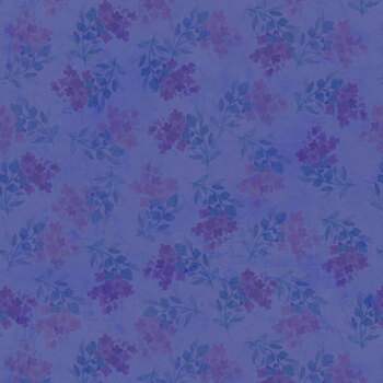 Fleur de Rose Y4763-27 Purple Flower Stamps by Sue Zipkin for Clothworks, Image