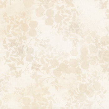 Fleur de Rose Y4770-2 Light Cream Leaves by Sue Zipkin for Clothworks