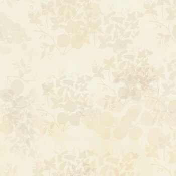 Fleur de Rose Y4770-2 Light Cream Leaves by Sue Zipkin for Clothworks, Image