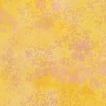 Fleur de Rose Y4770-35 Light Orange Leaves by Sue Zipkin for Clothworks, Image