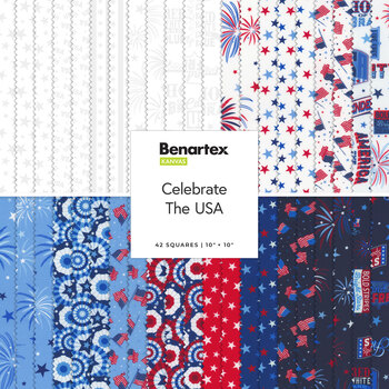 Celebrate the USA  10x10 Squares by Kanvas Studio for Benartex, Image