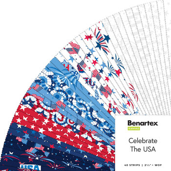 Celebrate the USA  Strip-Pies by Kanvas Studio for Benartex, Image