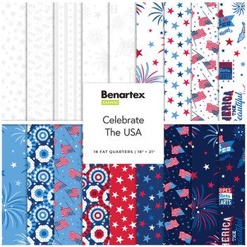 Celebrate the USA  18 FQ Set by Kanvas Studio for Benartex, Image