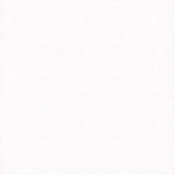 Essentials Strength & Honor 39208-100 White on White Patriotic Stars by Wilmington Prints, Image