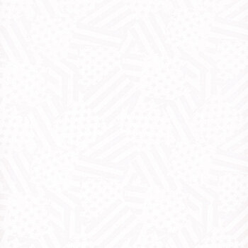 Essentials Strength & Honor 39212-100 White on White Packed Flags by Wilmington Prints, Image