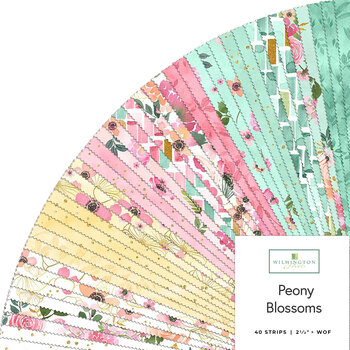 Peony Blossoms  40 Karat Crystals by Lakeside Art Studio for Wilmington Prints, Image