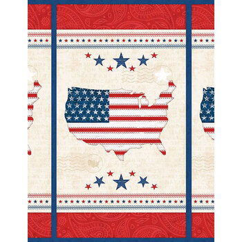Founding Glory 49359-234 Panel Large Multi Panel by Jennifer Pugh for Wilmington Prints, Image