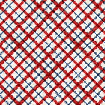 Founding Glory 49364-234 Cream Plaid by Jennifer Pugh for Wilmington Prints, Image