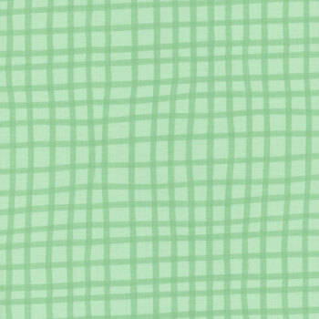 Safari Snuggles 42034-777 Green Grid by Jenny Faw for Wilmington Prints, Image