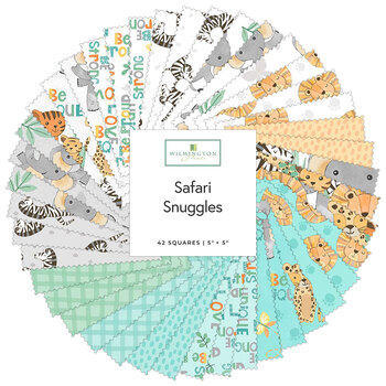 Safari Snuggles  5 Karat Crystals by Jenny Faw for Wilmington Prints, Image